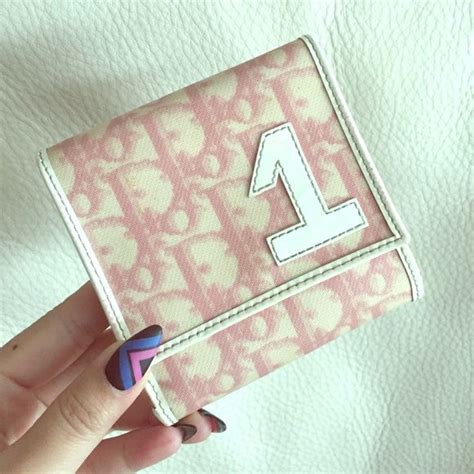 dior pink pattern|christian Dior wallet women.